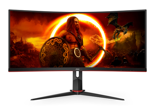 AOC CU34G2XP 34" Class UW-QHD Gaming LED Monitor - 21:9 - 86.4 cm (34") Viewable - Vertical Alignment (VA) - LED Backlight