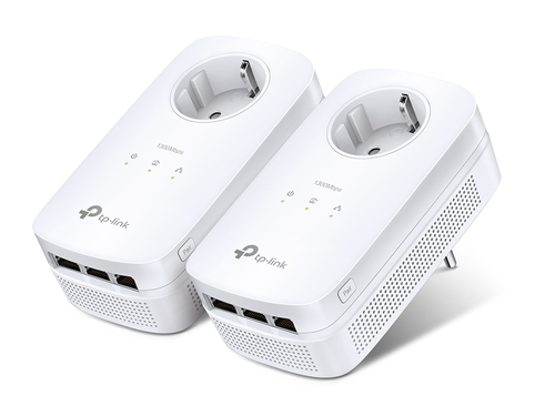 TP-Link TL-PA8030P KIT Powerline Netzwerkadapter - 2 - 3 x Netzwerk (RJ-45) - 1200 Mbit/s Stromleitung - 300 m Reichweite 