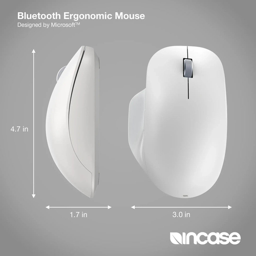 Incase Designed by Microsoft Bluetooth Ergonomic Mouse (EU/UK). Form factor: Right-hand. Device interface: Bluetooth, Butt