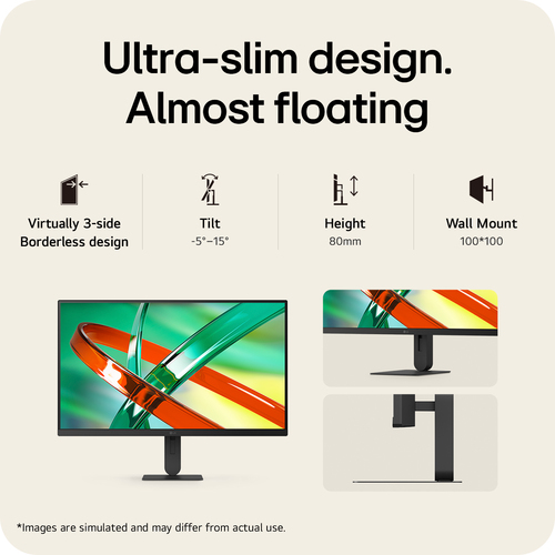 LG UltraFine™ U7 27U710B-B, 27-inch UHD 4K UHD IPS monitor. Display diagonal: 68.6 cm (27"), Display resolution: 3840 x 21