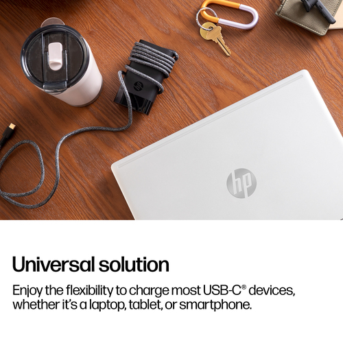 HP USB-C 65W Laptop Charger. Purpose: Laptop, Power supply type: Indoor, Input voltage: 90 V. Product colour: Black. Compl