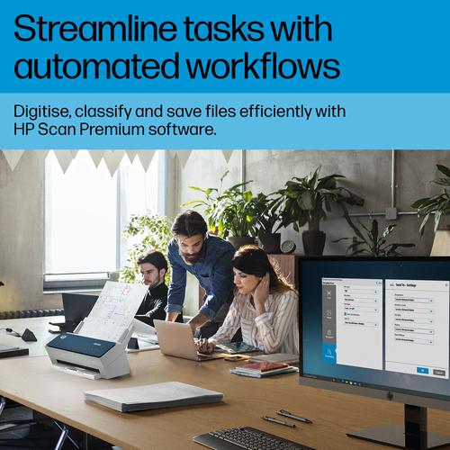 HP Scanjet Enterprise Flow 9000 s1 Einzugsscanner - 600 x 600 dpi Optische Auflösung - 24-bit Farbtiefe - 48-bit Graustufe