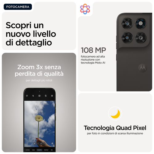 Motorola moto g77 . Dimensioni diagonale schermo: 17,3 cm (6.8"), Risoluzione del display: 1272 x 2772 Pixel. Frequenza de
