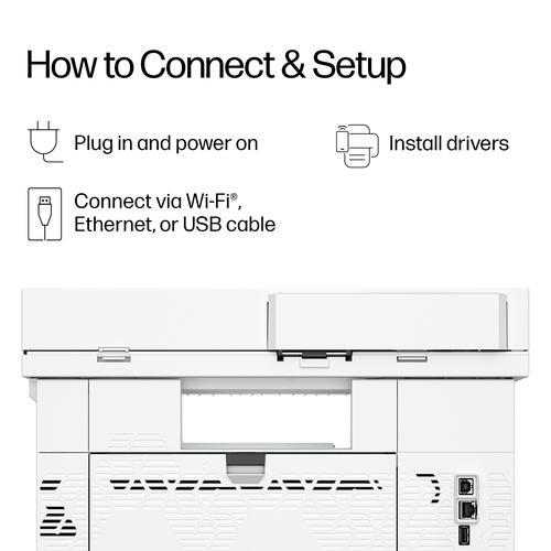 HP LaserJet Pro 4113dw Wired Laser Multifunction Printer - Monochrome - Copier/Printer/Scanner - Automatic Duplex Print - 