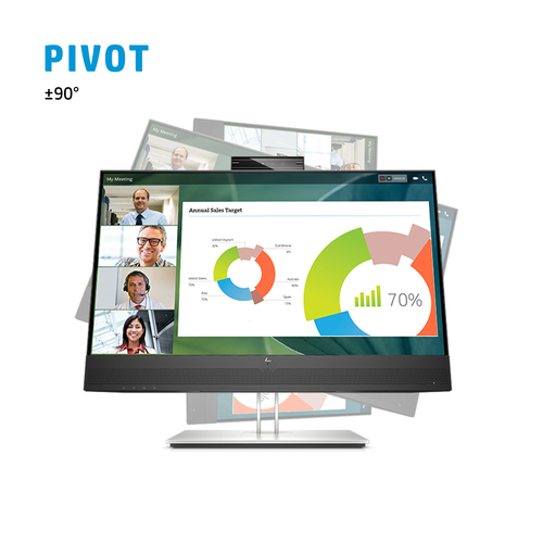 HP E24mv G4 FHD Conferencing Monitor. Display diagonal: 60.5 cm (23.8"), Display resolution: 1920 x 1080 pixels, HD type: 