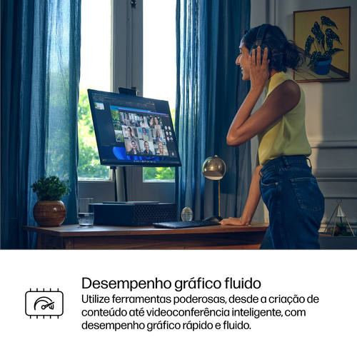 HP ProDesk 4 G1i Computador secretária - Intel Core Ultra 5 2ª geração 235 - 16 GB - 512 GB PCI Express NVMe SSD - Pequeno
