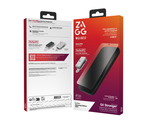 InvisibleShield Glass Elite For Galaxy S26. Brand compatibility: Samsung, Compatibility: Galaxy S26, Protection features: 