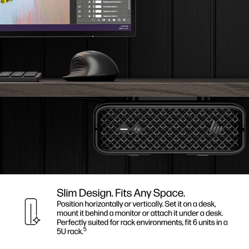 HP Z2 Mini G1i Workstation - 1 x Intel Core Ultra 9 285K - 64 GB - 1 TB SSD - Mini PC - Black - Intel W880 Chip - Windows 