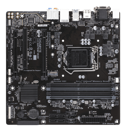 GIGABYTE GA-Q270M-D3H. Processor manufacturer: Intel, Processor socket: LGA 1151 (Socket H4), Compatible processor series: