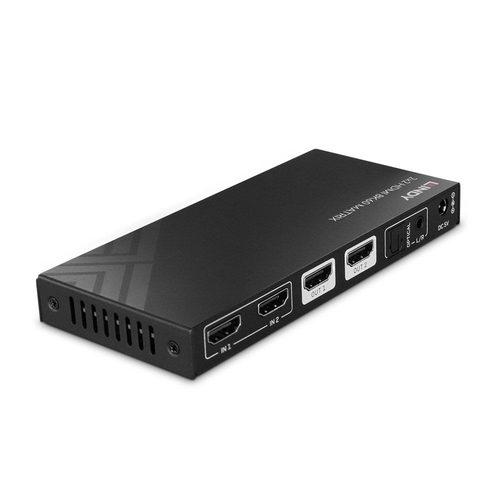 Lindy 38313. Product type: AV matrix switcher, Maximum resolution: 7680 x 4320 pixels, Bandwidth: 40 Gbit/s. Housing colou