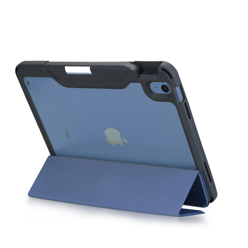 DEQSTER Robust Tasche (Verschlussklappe) für 27,7 cm (10,9 Zoll) Apple iPad (10. Generation) Tablet - Blau - Polyurethan, 