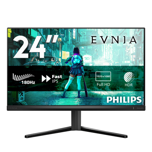 Monitor LED da gioco Philips Evnia 24M2N3200S 609,6 mm (24,0") Class Full HD - 16:9 - Nero tessuto - 60,5 cm (23,8") Viewa