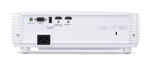 Acer XL2521G DLP Projector - 16:9 - Ceiling Mountable - White - High Dynamic Range (HDR) - 1920 x 1080 - Front, Rear, Fron