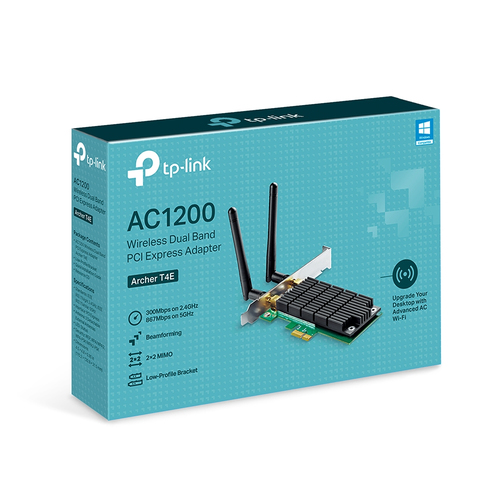 TP-Link Archer T4E Dualband Wi-Fi Adapter für Desktop Computer - IEEE 802.11ac - PCI Express - 1,17 Gbit/s - 2,40 GHz ISM 
