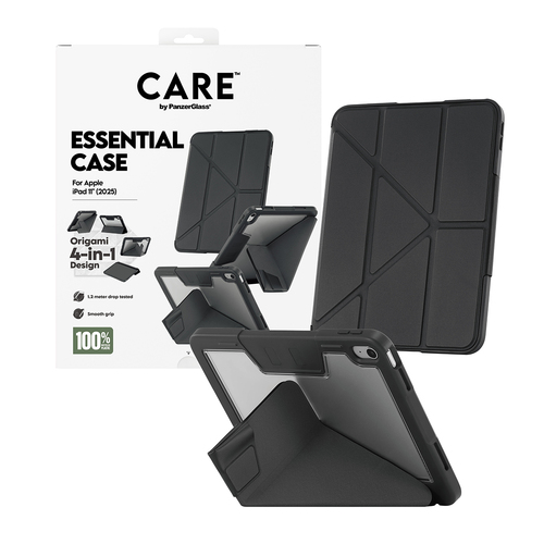 CARE Essential Case for Apple iPad (11th Generation) Tablet - Black - Thermoplastic Polyurethane (TPU) - 27.9 cm (11") Max