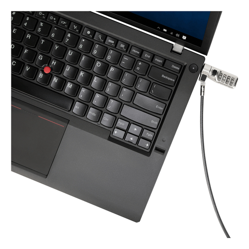 Targus DEFCON ASP71GL Cable Lock For Notebook - 1.98 m Cable - Resettable - Combination Lock - Black - Galvanized Steel - 