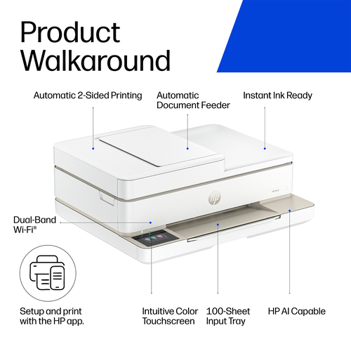 HP Envy 6530 Wireless All-in-One Color Printer, Photo printing; Copier, Scanner. Print technology: Thermal inkjet, Printin