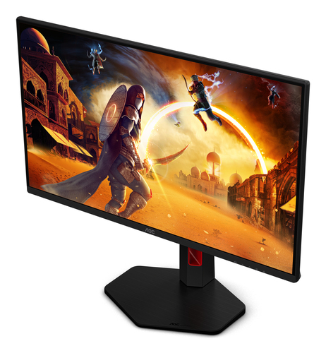 AOC 25G4KUR 25" Aula Full HD Monitor LED para jogos - 16:9 - Preto, Vermelho - 62,2 cm (24,5") Viewable - Fast IPS - WLED 
