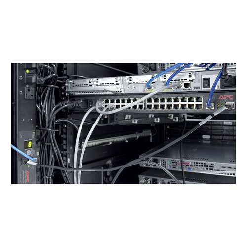 APC AR8442 Cable Organizer - Black - Cable Manager - 0U Rack Height