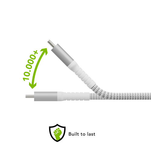 dbramante1928 ApS re-charge Pro 1.20 m USB-C Data Transfer Cable - 30 / Carton - Cable for Charger - 480 Mbit/s - White