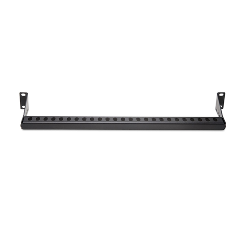 StarTech.com 12S-CABLE-LACING-BAR. Typ: Kabelabdeckleiste, Gehäusematerial: Stahl, Produktfarbe: Schwarz. Gewicht: 500 g