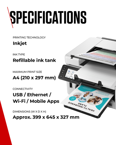Canon MAXIFY GX6550 A4 Wireless Refillable Inkjet MFP | Ingram Micro