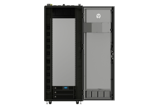 Vertiv VS3750I. Typ: Freistehendes Gestell, Rack-Kapazität: 42U, Sperrschloss. Stromversorgung: 7000 W. Internationale Sch