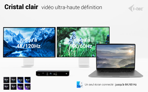 I-TEC THUNDERBOLT4 3X DISPLAY DOCKING STATION POWER DELIVERY 9