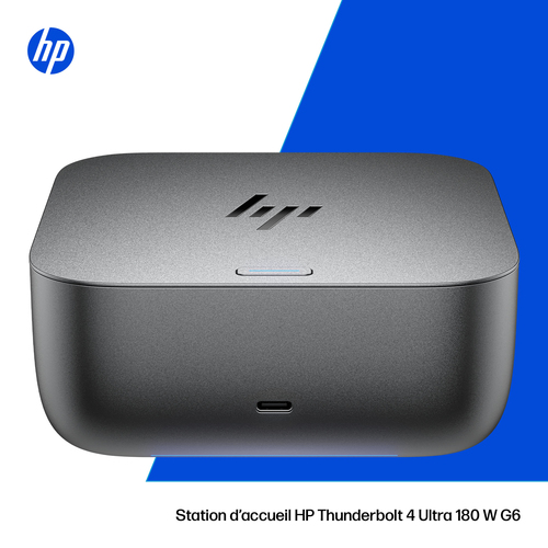 HP Thunderbolt 4 Ultra 180 W G6 Dockingstation. Konnektivitätstechnologie: Kabelgebunden, Hostschnittstelle: Thunderbolt 4