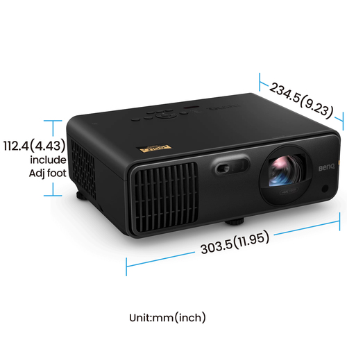 BenQ AK700ST 3D Short Throw DLP Projector - 16:9 - Ceiling Mountable, Wall Mountable - High Dynamic Range (HDR) - Front, C