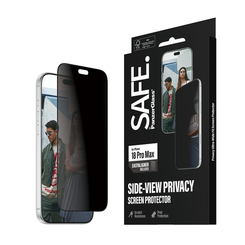 Safe Privacy Screen Protector for Apple iPhone 18 Pro Max - For Widescreen OLED iPhone 18 Pro Max