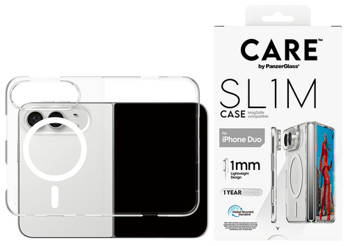 CARE Signature Case for Apple Smartphone - Transparent - Polycarbonate, Thermoplastic Polyurethane (TPU)