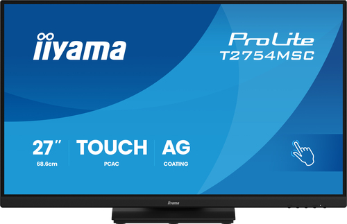 iiyama ProLite T2754MSC-B2AG 27 Zoll Klasse LED-Touchscreen-Monitor - 16:9 Format - 4 ms Reaktionszeit - 68,6 cm (27 Zoll)