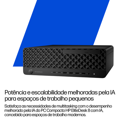 HP EliteDesk 8 G1i Computador secretária - Intel Core Ultra 7 2ª geração 265 - Tecnologia vPro - 16 GB - 1 TB PCI Express 