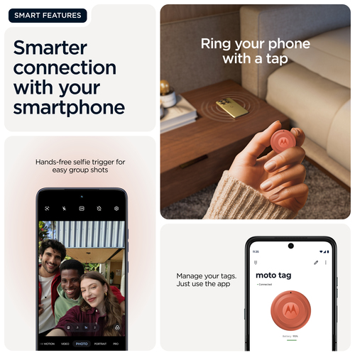 Motorola Mobility Tag 2 Asset Tracking Device - Bluetooth