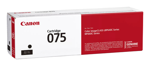 Canon 075 BK Original Laser Toner Cartridge - Black Pack - 1,400 pages