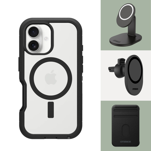 OtterBox Defender XT Clear. Case type: Cover, Markenkompatibilität: Apple, Kompatibilität: iPhone 16, Maximale Bildschirmg