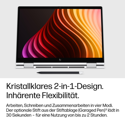 HP EliteBook 8 Flip G2i 33,8 cm (13,3 Zoll) Touchscreen Umrüstbar Copilot+ PC 2 in 1 Notebook - 5G - WUXGA - Intel Core Ul