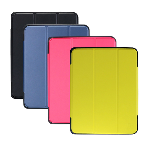 DEQSTER Robust Tasche (Verschlussklappe) für 27,7 cm (10,9 Zoll) Apple iPad (10. Generation) Tablet - Blau - Polyurethan, 