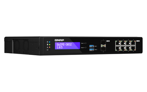 QNAP QuCPE-3032. Fabricante do processador: Intel, Família de processador: Intel Atom®, Modelo de processador: C3558R. Tip