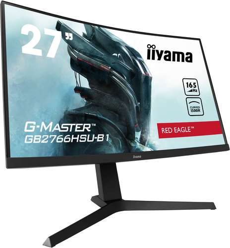 iiyama G-MASTER Red Eagle GB2766HSU-B1 27"" Class Full HD Curved Screen Gaming LCD Monitor - 16:9 - Matte Black - 68.6 cm 