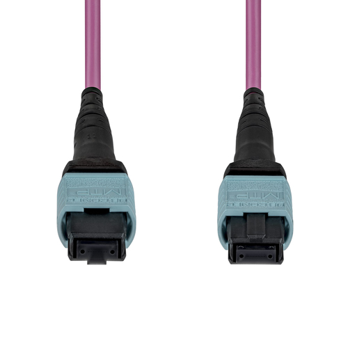 StarTech.com OS2MTP12AOFNP5M. Kabellänge: 5 m, Lichtleitertyp: OS2, Anschluss 1: MPO/MTP, Anschluss 2: MPO/MTP, Lochdurchm