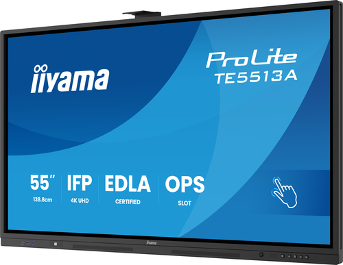 iiyama ProLite TE5513A-B2AG 1386,84 mm 4K UHD LCD Collaboration Display - Rockchip Cortex A72 + A53 - 8 GB - Touchscreen -