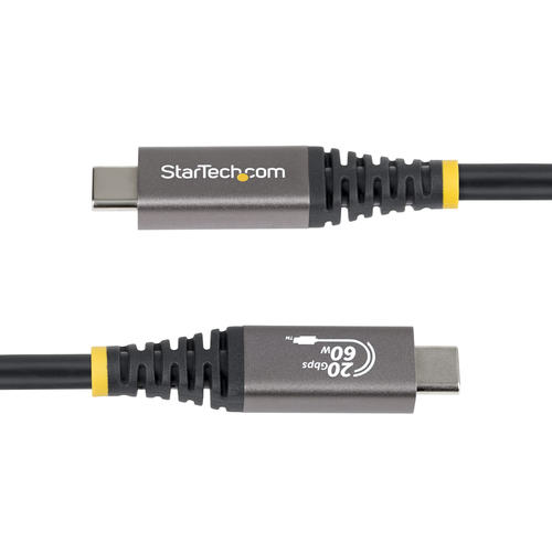 StarTech.com 3 m USB4 A/V/Power/Data Transfer Cable - 1 - Cable for Notebook, USB Device, Docking Station, Wall Charger, M
