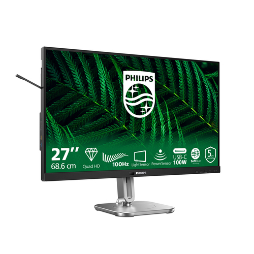 Philips 5000 series 27B2G5601/00. Display diagonal: 68.6 cm (27"), Display resolution: 2560 x 1440 pixels, HD type: Quad H