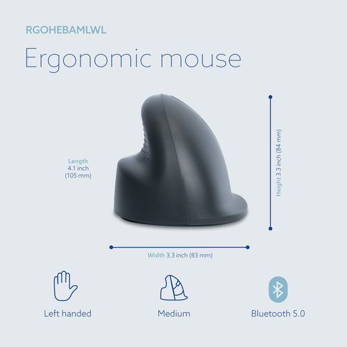 R-GO ERGONOMIC MOUSE HE BASIC M EDIUM WIRELESS