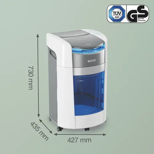 Leitz IQ OptiMax Autofeed Office 300 P5 Micro Cut Paper Shredder. Shredding type: Micro-cut shredding, Working width: 22.5