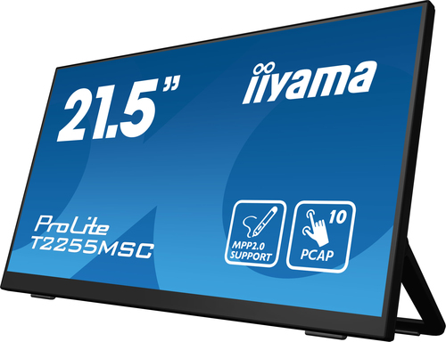 iiyama ProLite T2255MSC-B1 22 Zoll Klasse LED-Touchscreen-Monitor - 16:9 Format - 5 ms Reaktionszeit - 54,6 cm (21,5 Zoll)