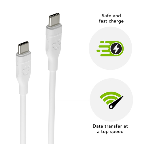 dbramante1928 ApS re-charge Pro 1.20 m USB-C Data Transfer Cable - 60 / Carton - Cable for Charger - 480 Mbit/s - White