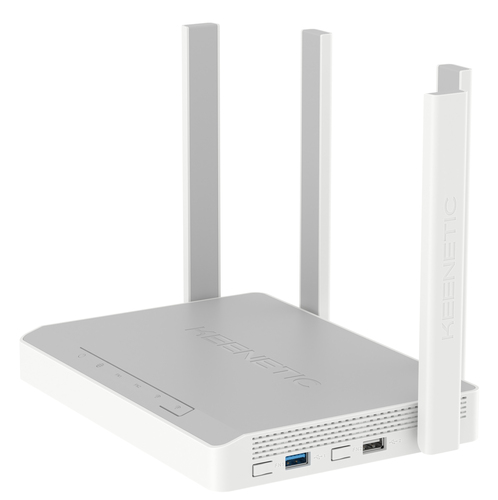 Keenetic Hero AX1800 Mesh Wi-Fi 6 Router with a 5-Port Gigabit Smart Switch, SFP Combo Port, USB 2.0 and USB 3.0 Ports. WA